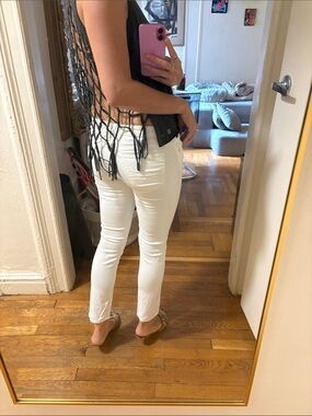 White Slim AG pants